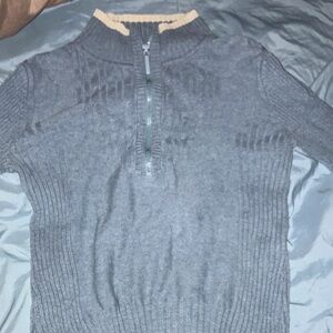 Dkny Blue and white Color block sweater